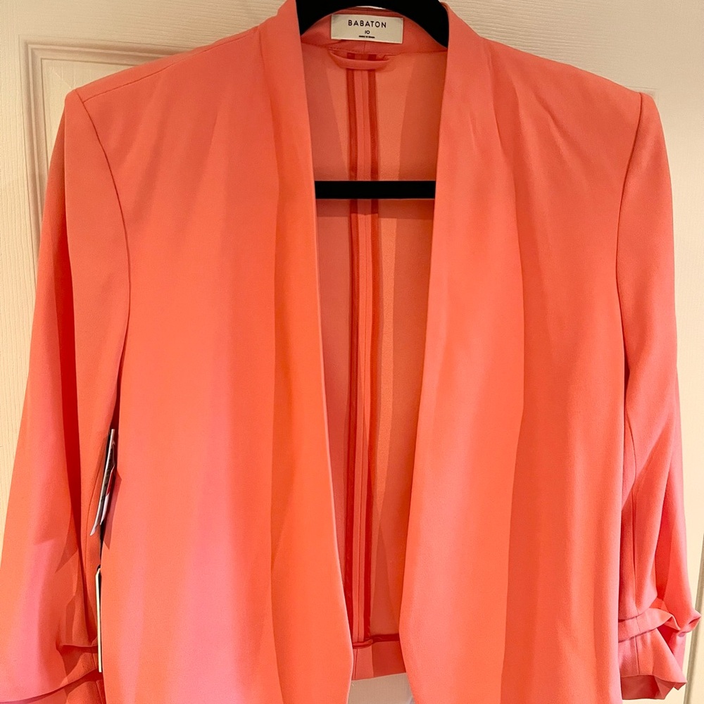 Babaton pink/coral blazer with tags size 10